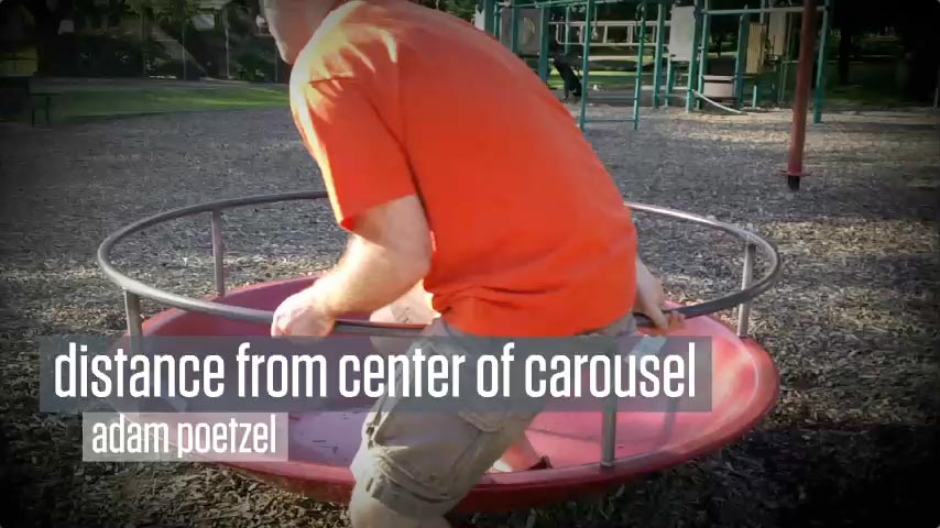 Distance from Center of Carousel